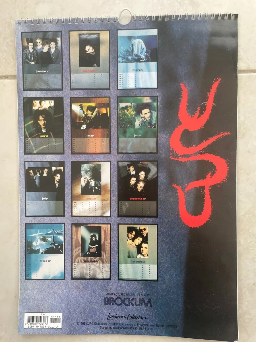 THE CURE Vintage Calendars - Image 4