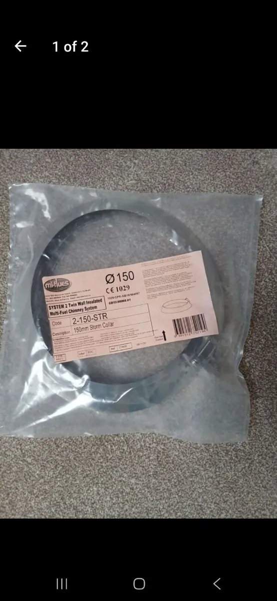 6" Storm Collar for Stove Flue