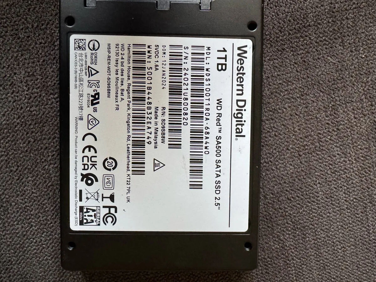 WD Red sa500 sata SSD 1 Tb - Image 3