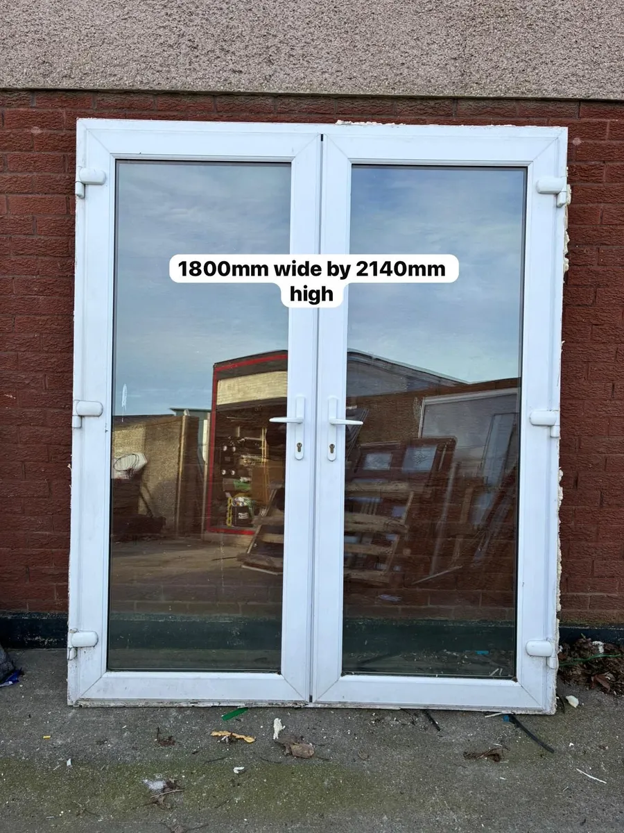 PVC French double doors