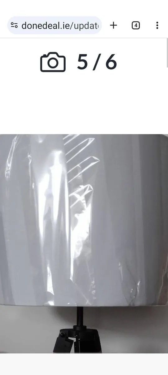 New large white lamp or ceiling shade - Image 4