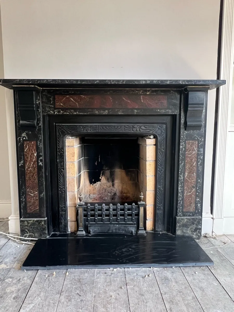 Old slate fireplace - Image 1