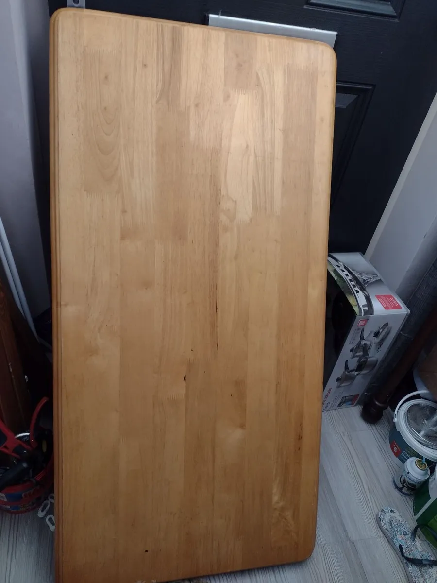 Heavy Solid Oak coffee table or table top - Image 2