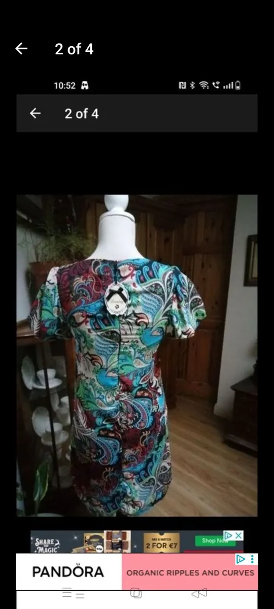 Ladies DAINTY dress new with tags.fully lined, bea - Image 2