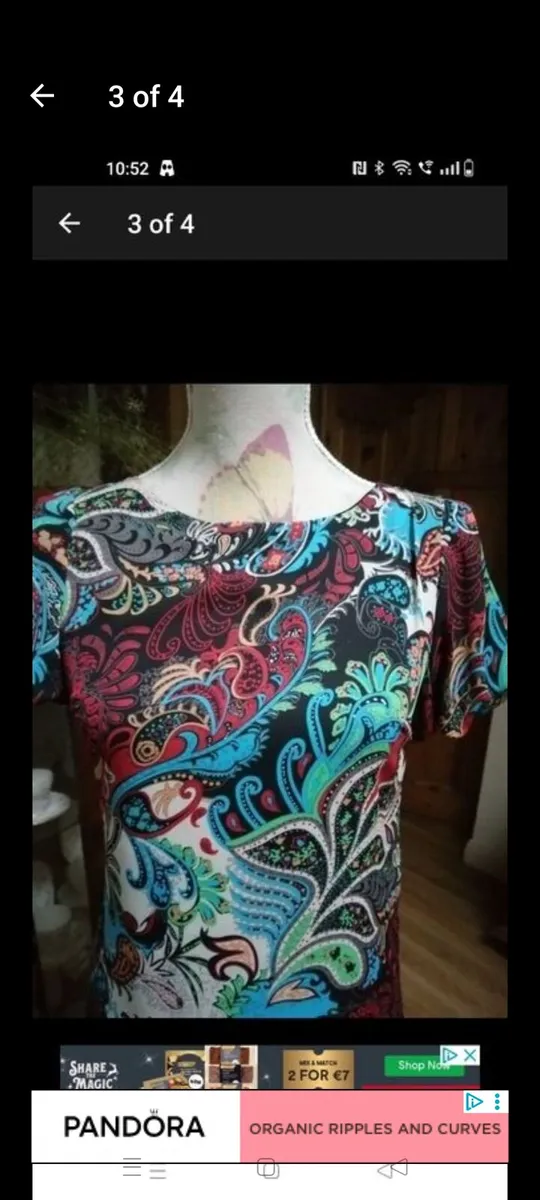 Ladies DAINTY dress new with tags.fully lined, bea - Image 3