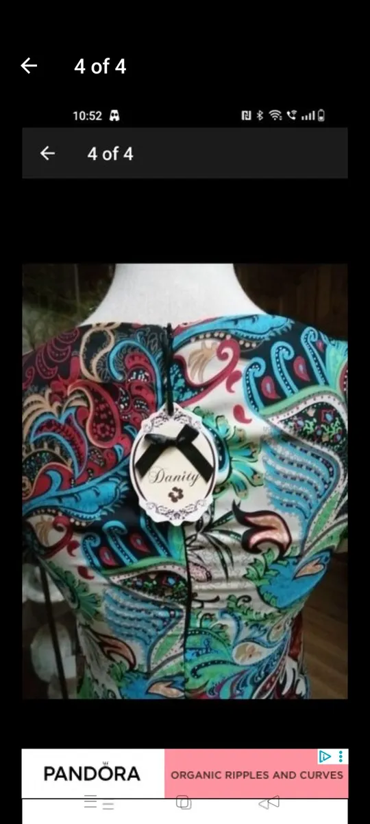 Ladies DAINTY dress new with tags.fully lined, bea - Image 4