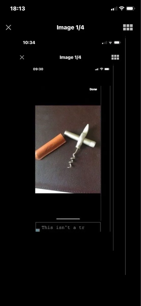 Corkscrew & Bottle Opener in Leather case - Image 2