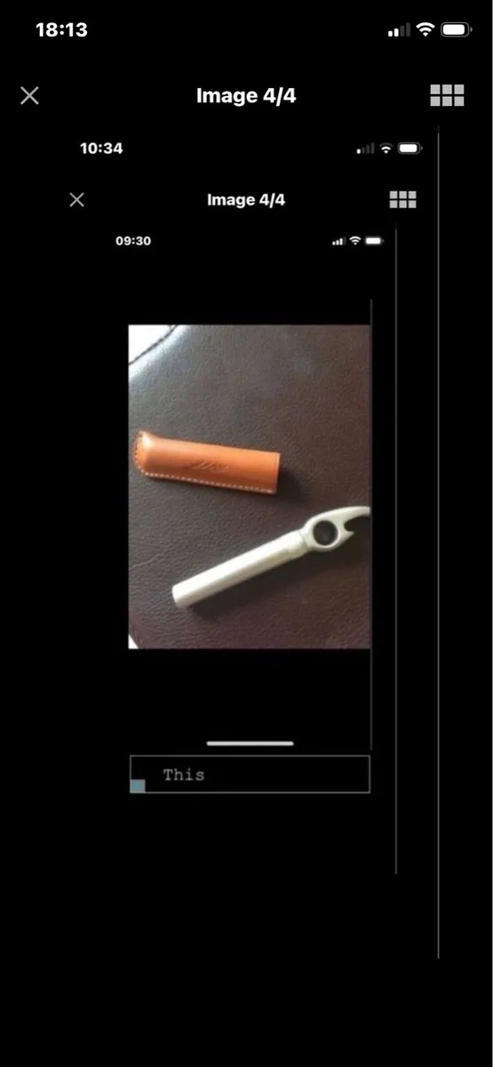 Corkscrew & Bottle Opener in Leather case - Image 4