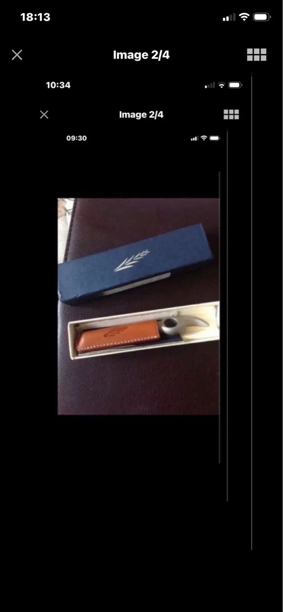 Corkscrew & Bottle Opener in Leather case - Image 1