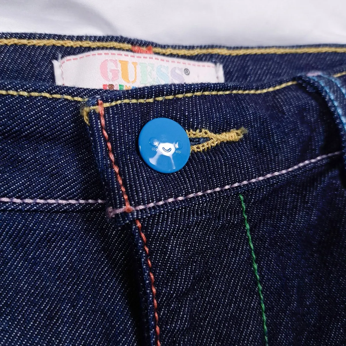 Guess Indigo Blue Multi-Color Straight Jeans 29 - Image 3