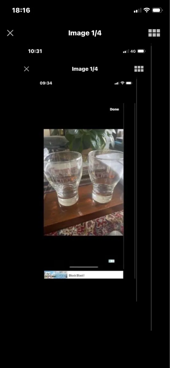 Sheridan liquor Glasses - Image 1