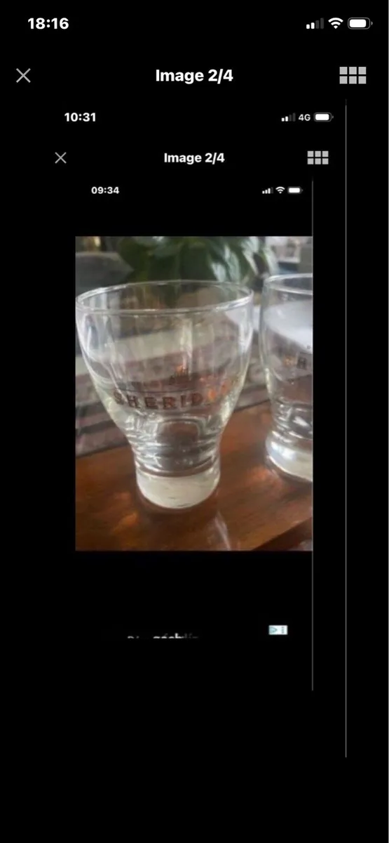 Sheridan liquor Glasses - Image 2