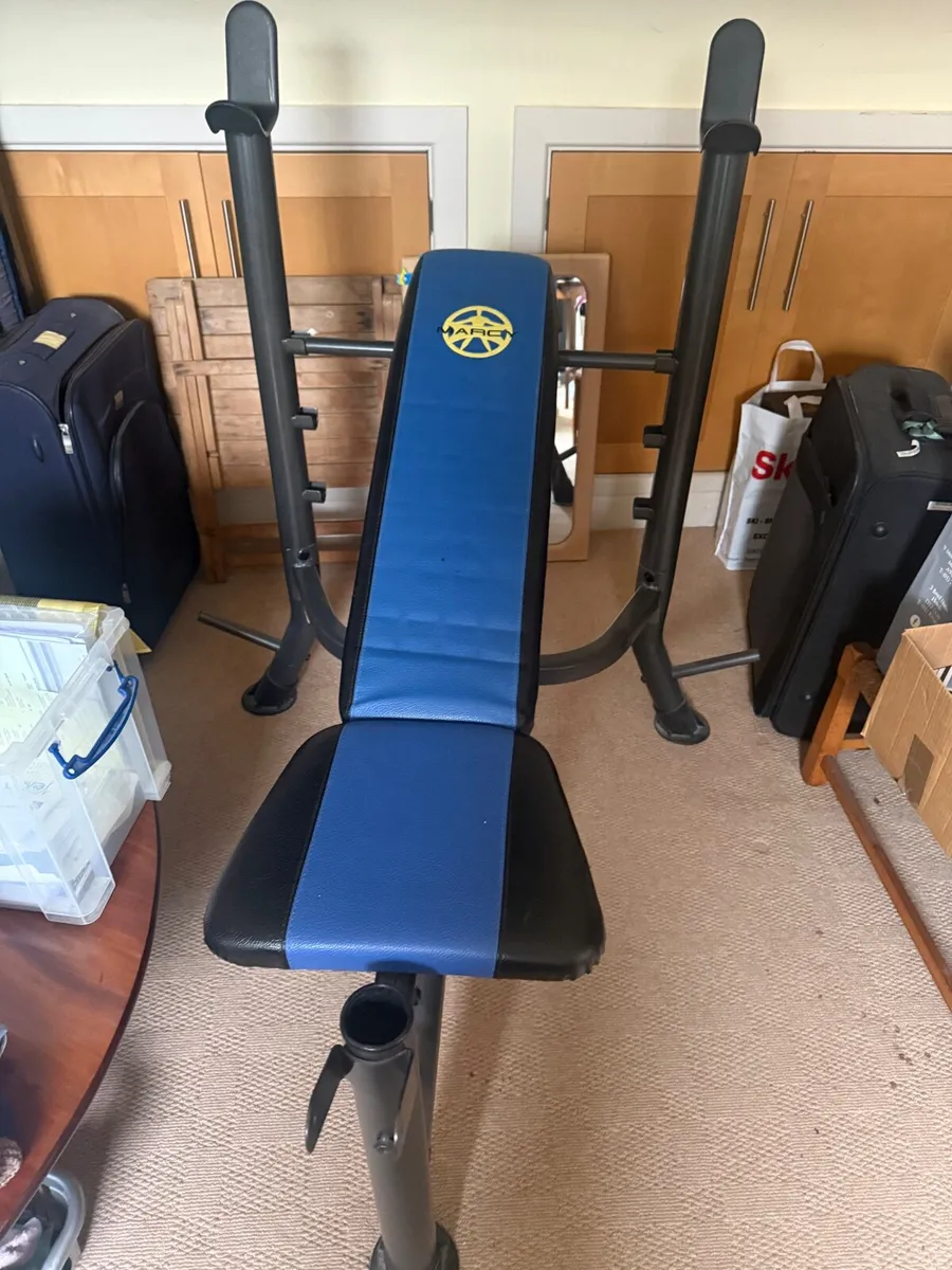 Adjustable Weight Bench with Barbell Rack - Image 2