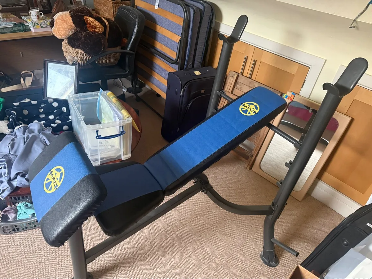 Adjustable Weight Bench with Barbell Rack - Image 3