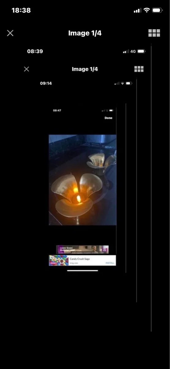 Brass Candleholder Set - Image 1