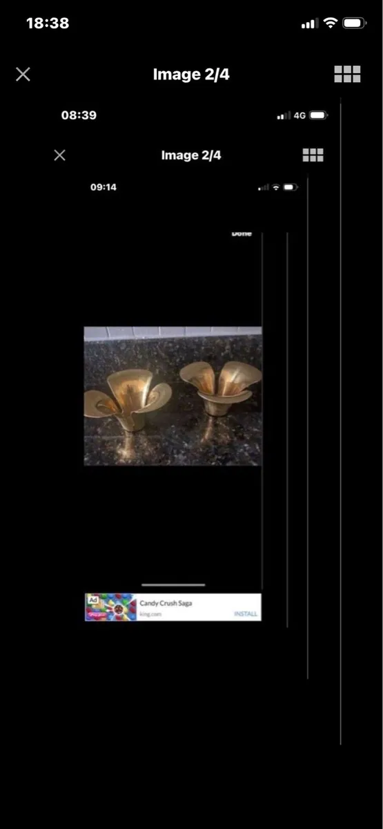 Brass Candleholder Set - Image 2