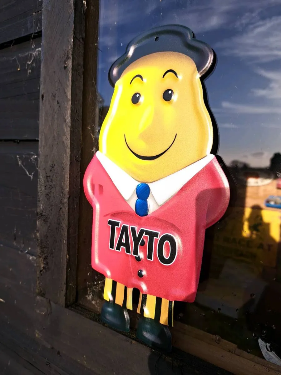 Tayto man metal sign - Image 2