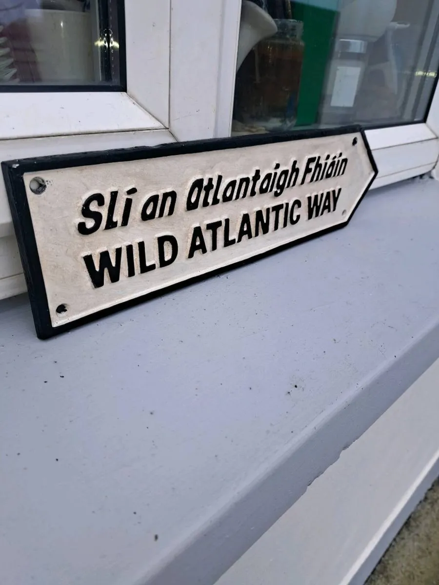 Wild Atlantic way cast iron sign - Image 2