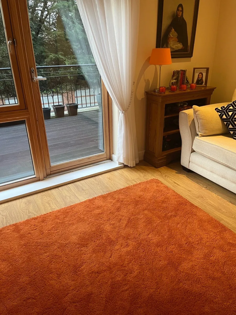 Brand New Wayfair Burnt Orange Rug 240cm x 160cm - Image 4