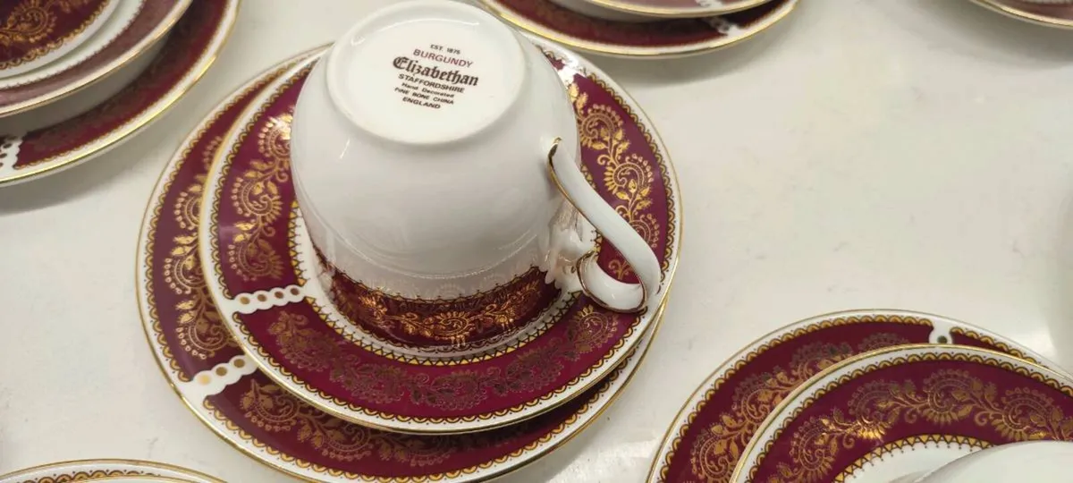 Staffordshire Burgundy & Gold - Image 1