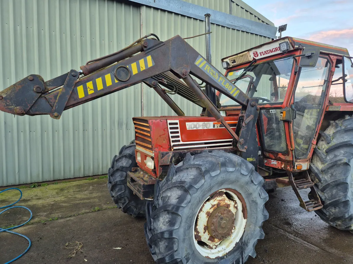 FIAT 100-90 & FRONT LOADER. - Image 2
