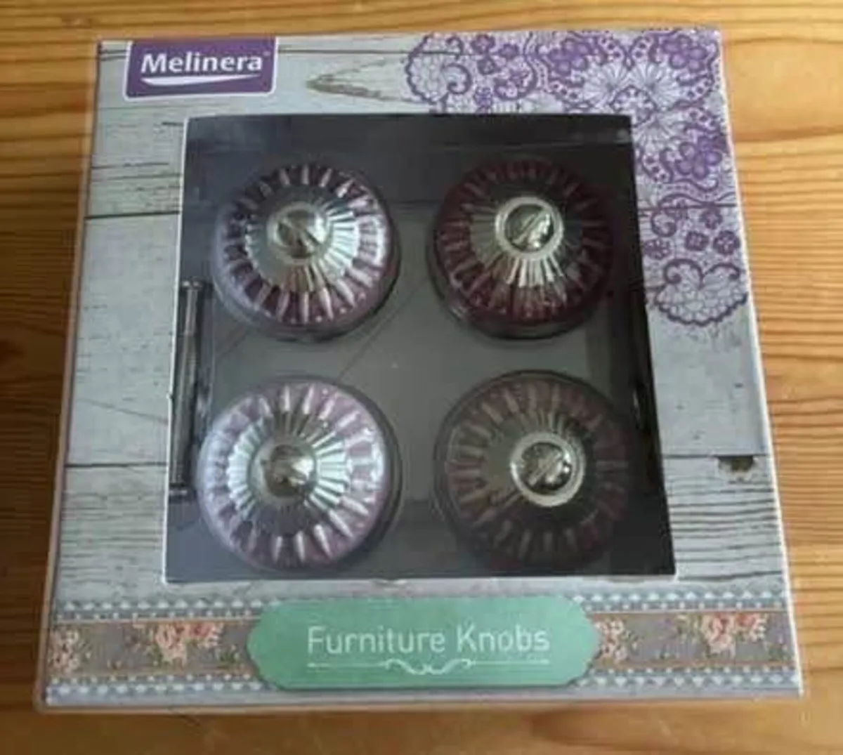 4 ceramic knobs - Image 1