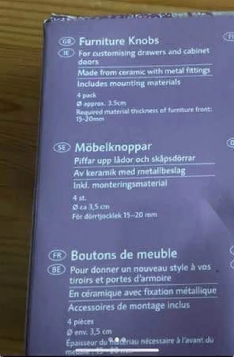 4 ceramic knobs - Image 2