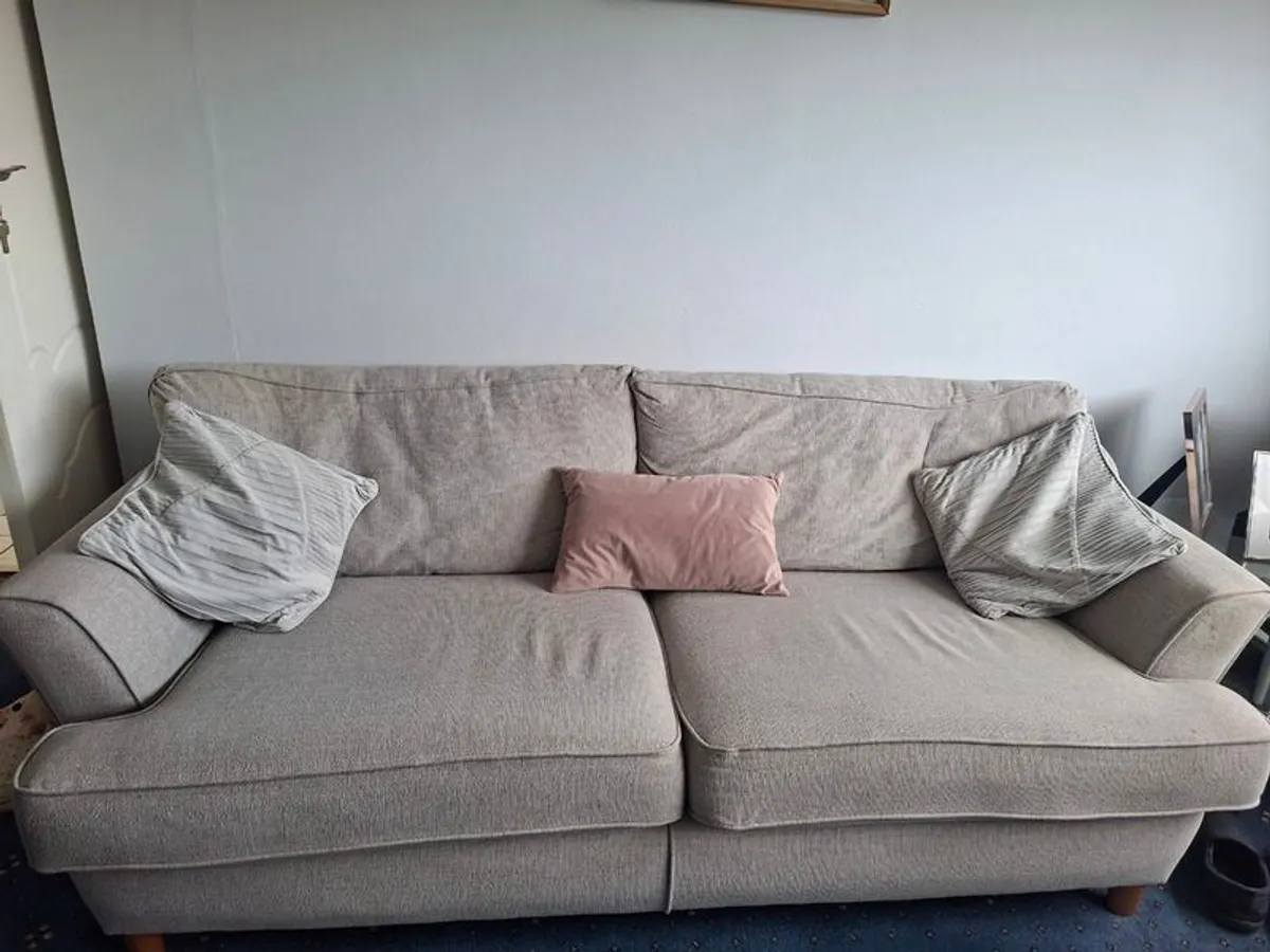 3 seater & chair - Image 1