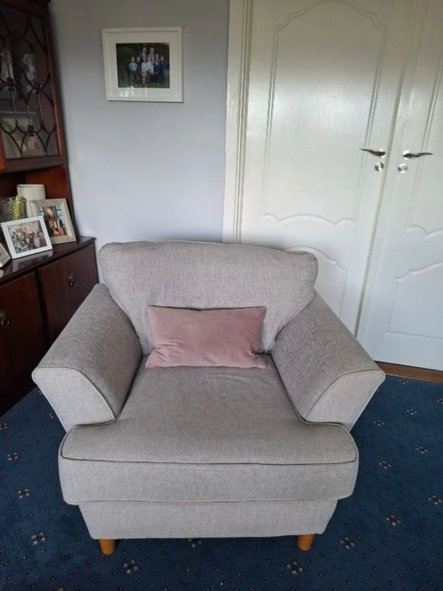 3 seater & chair - Image 2