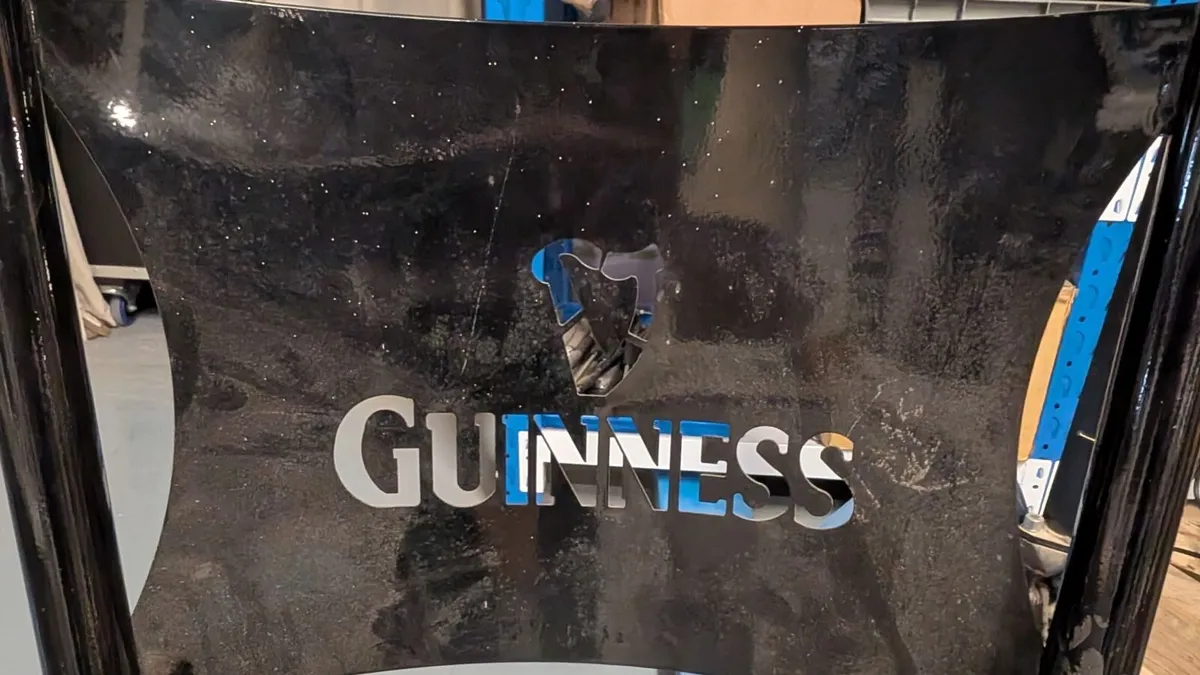 Set of 2Guinness Branded Metal Chairs - Image 2