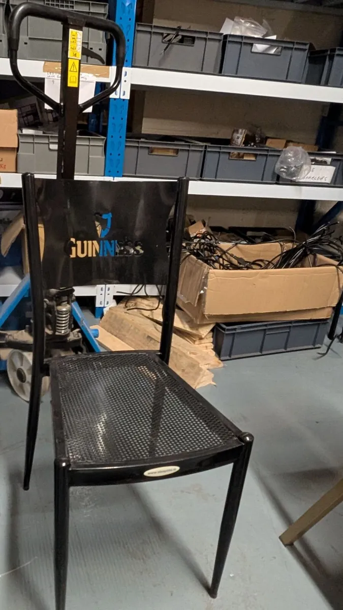 Set of 2Guinness Branded Metal Chairs - Image 4
