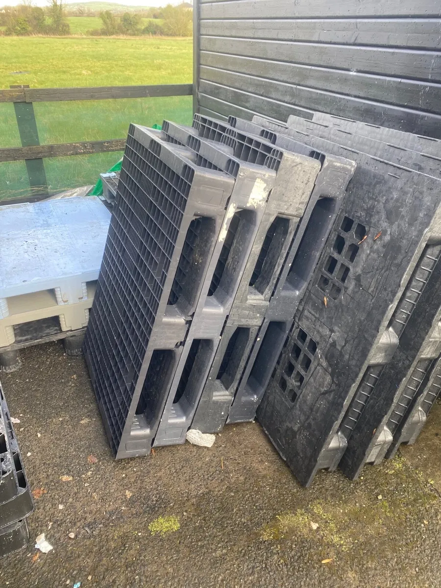 Selection of heavy duty plastic pallets - Image 1