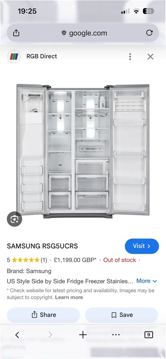 Samsung American Fridge Freezer - Image 2