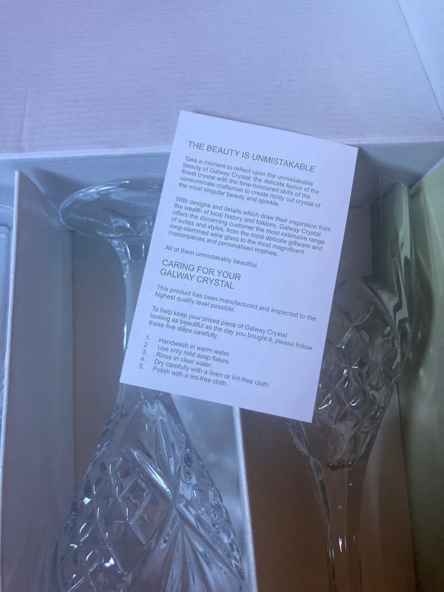 Crystal wine glasses - Image 2