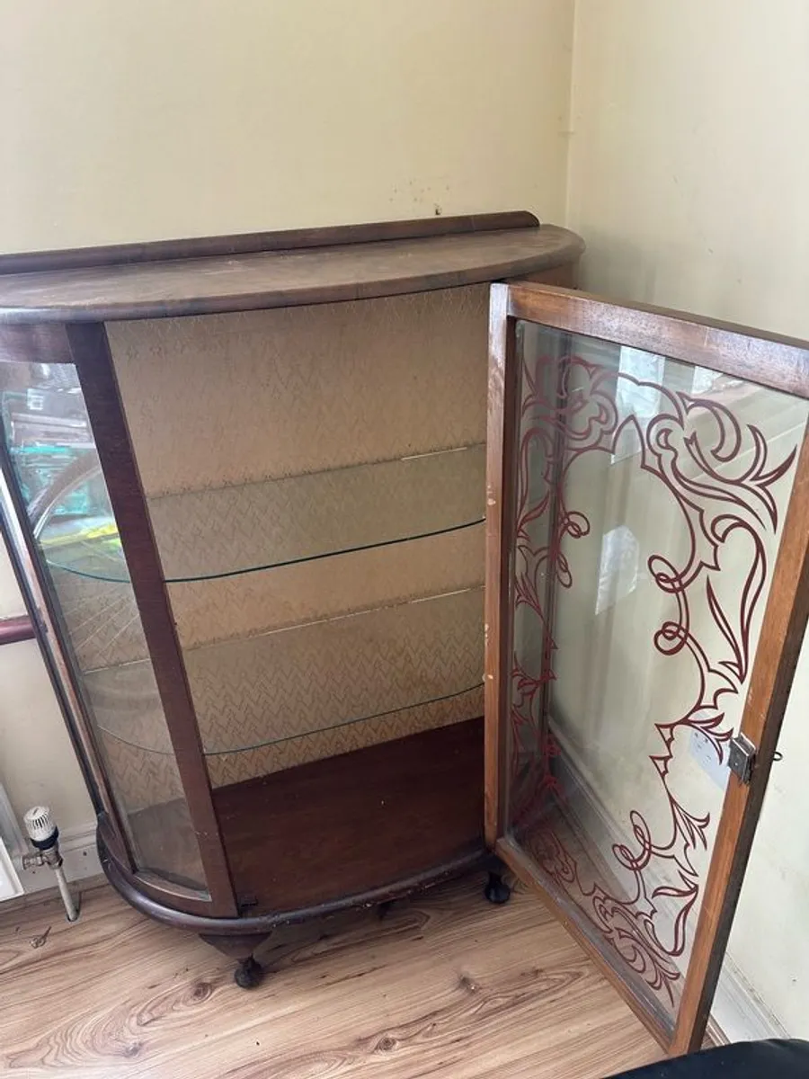 Wood and Glass Display Cabinet - Image 3