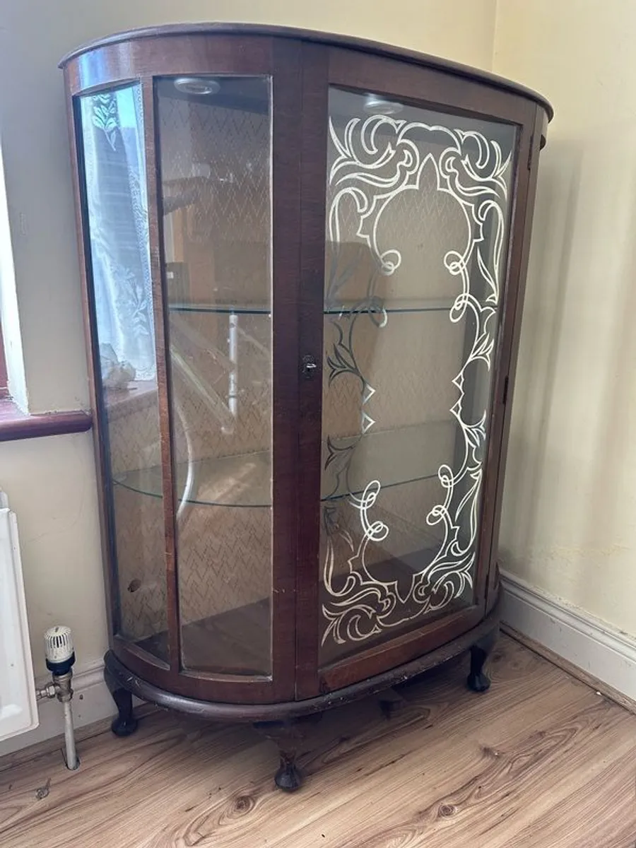 Wood and Glass Display Cabinet - Image 4