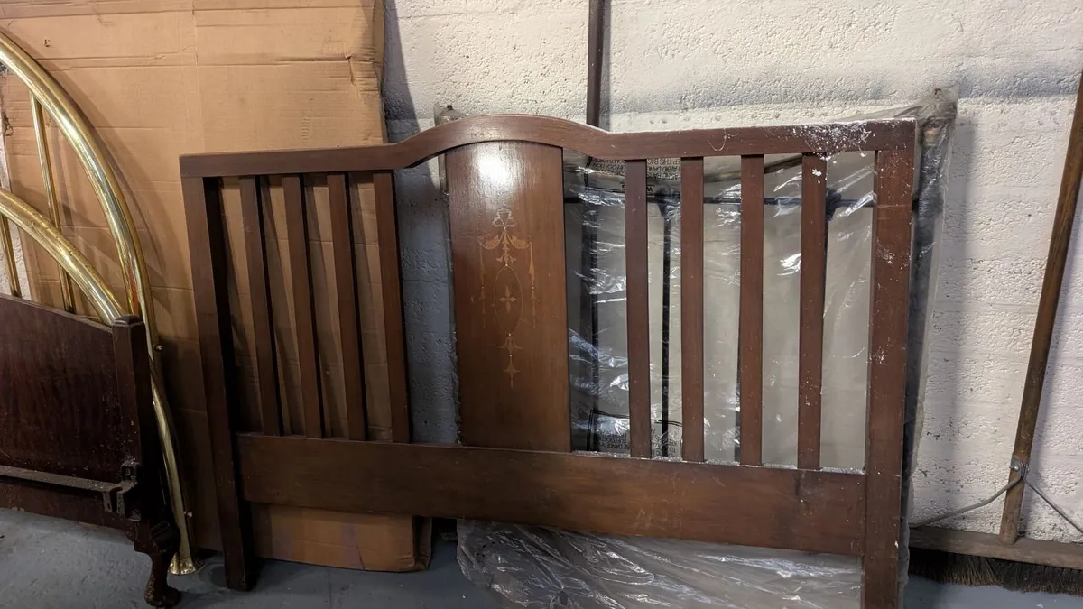 Antique headboard and footboard - Image 1