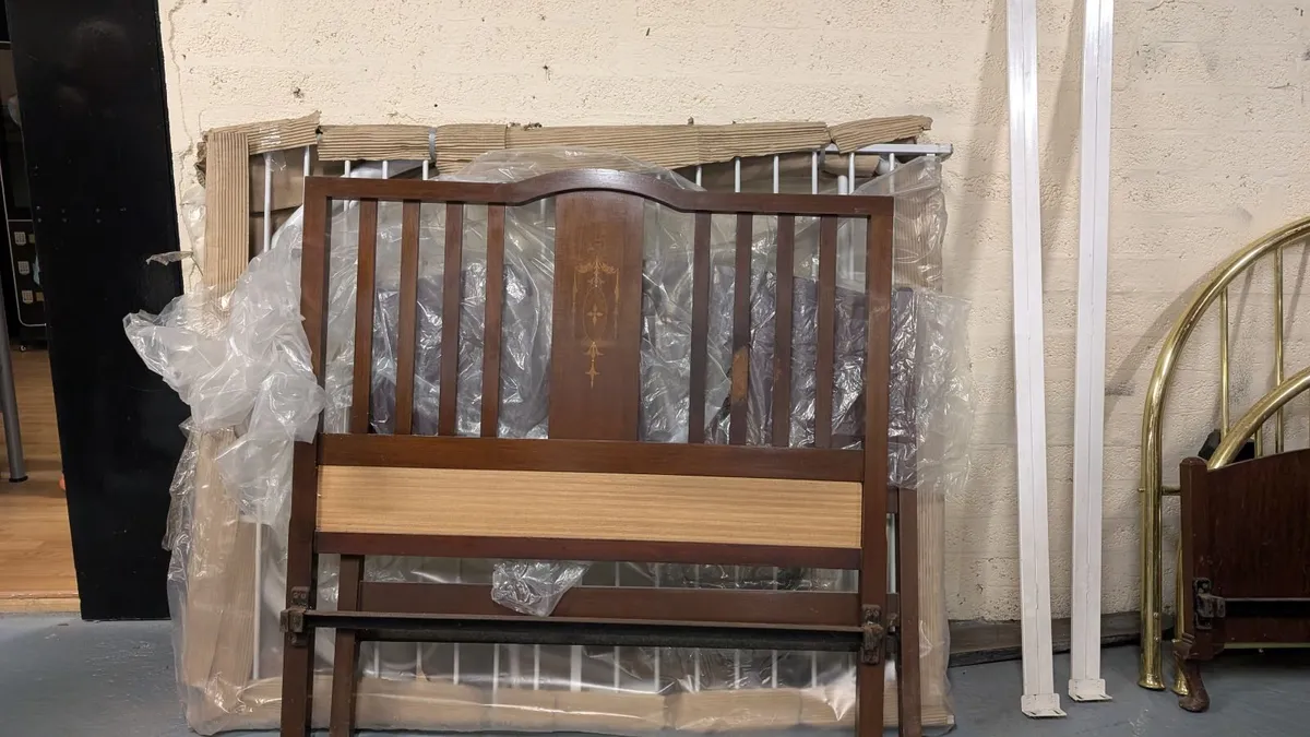 Antique headboard and footboard - Image 4