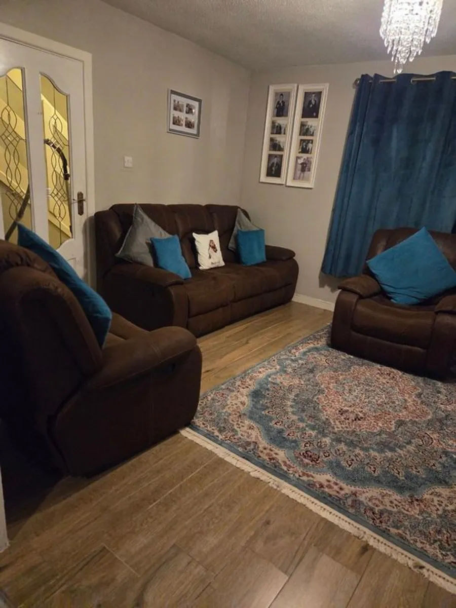 Reclining 3 piece Suite for sale - Image 1