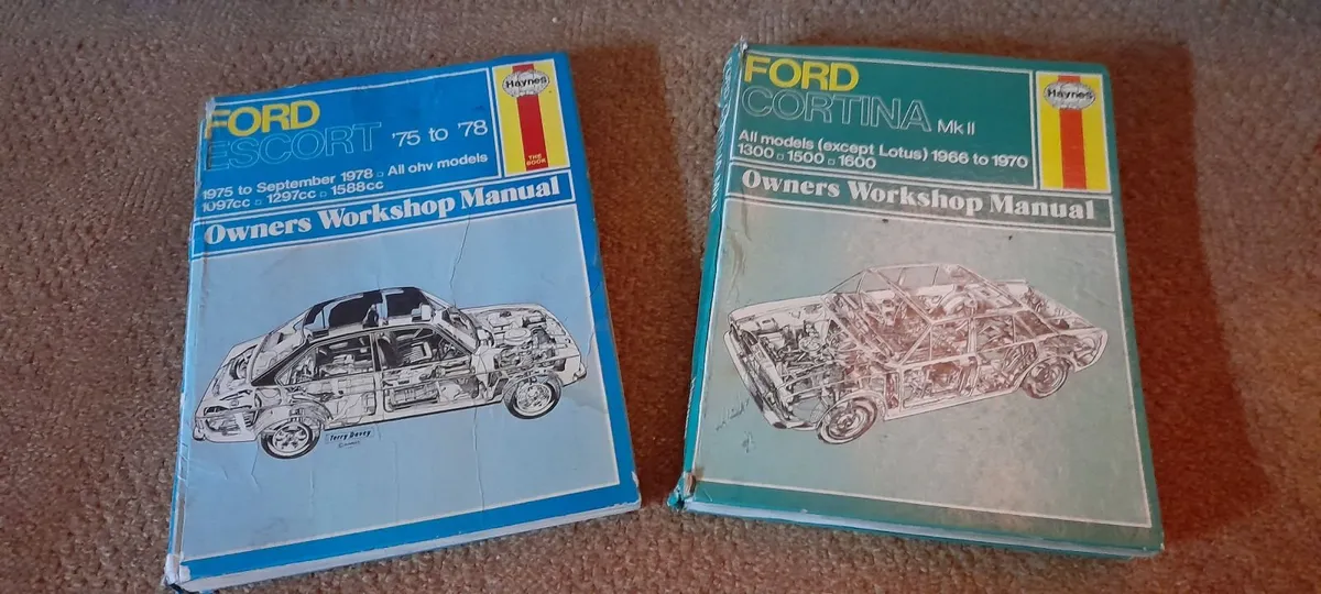 Ford Escort/Cortina vintage Haynes Manuals - Image 1