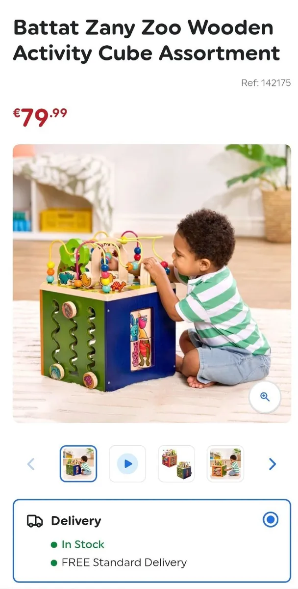 Wooden Activity Cube_ Zany Zoo - Image 1