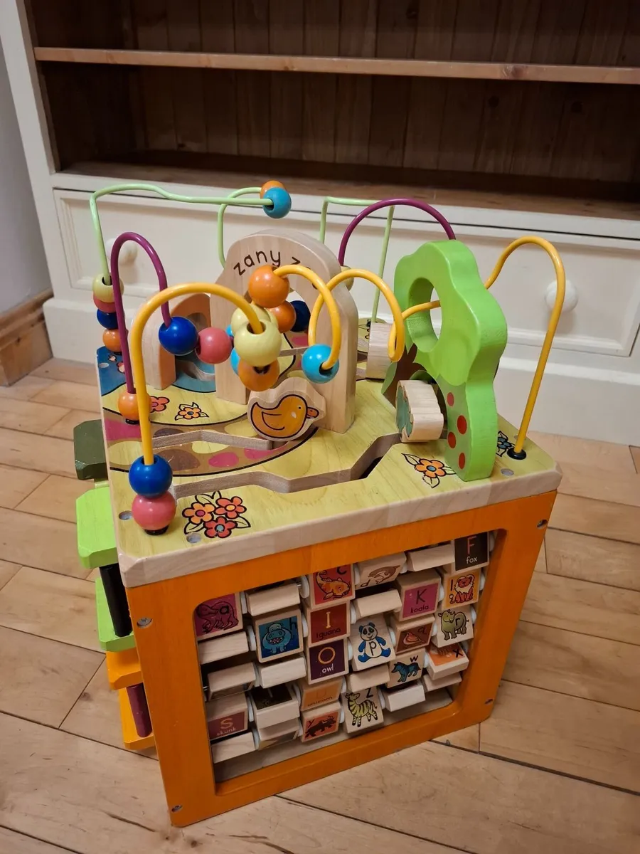Wooden Activity Cube_ Zany Zoo - Image 2