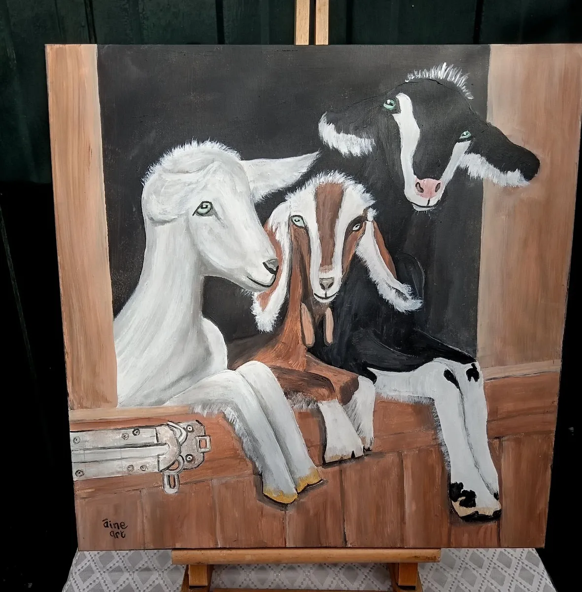 Original Painting  Paddy McGintys Goats.