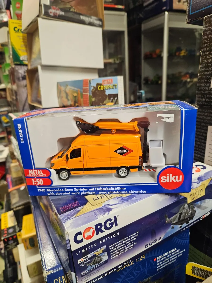 Corgi Siku Mercedes Sprinter with Platform - Image 1