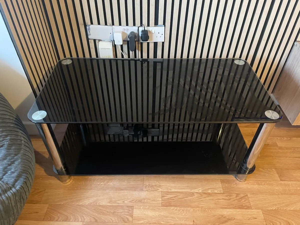 40” LG TV with wall bracket and tv table… - Image 2