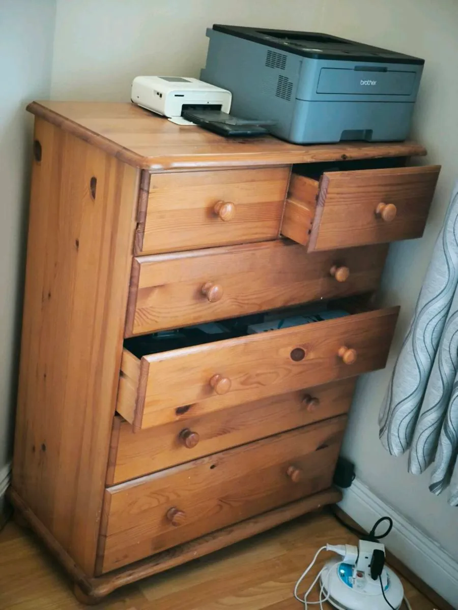 Cabinet with drawers solid wood