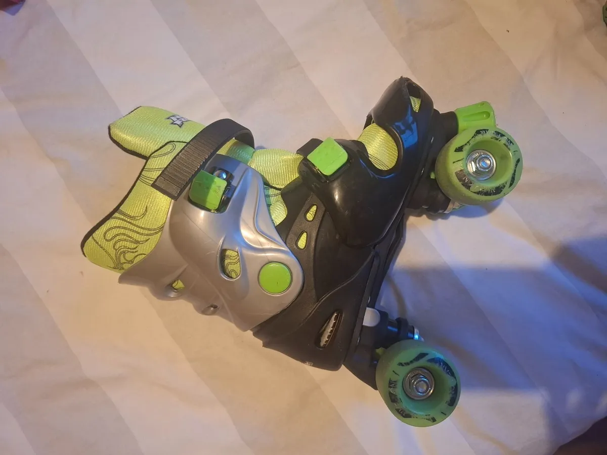Kids No Fear Roller Skates – Adjustable Size UK 1– - Image 1