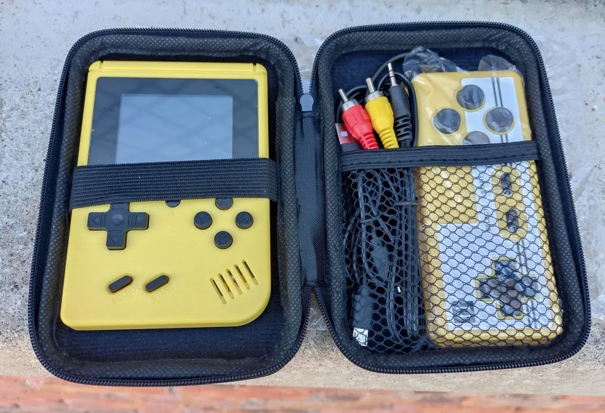 Yellow Video Game Console, Case & Controller (New) - Image 1
