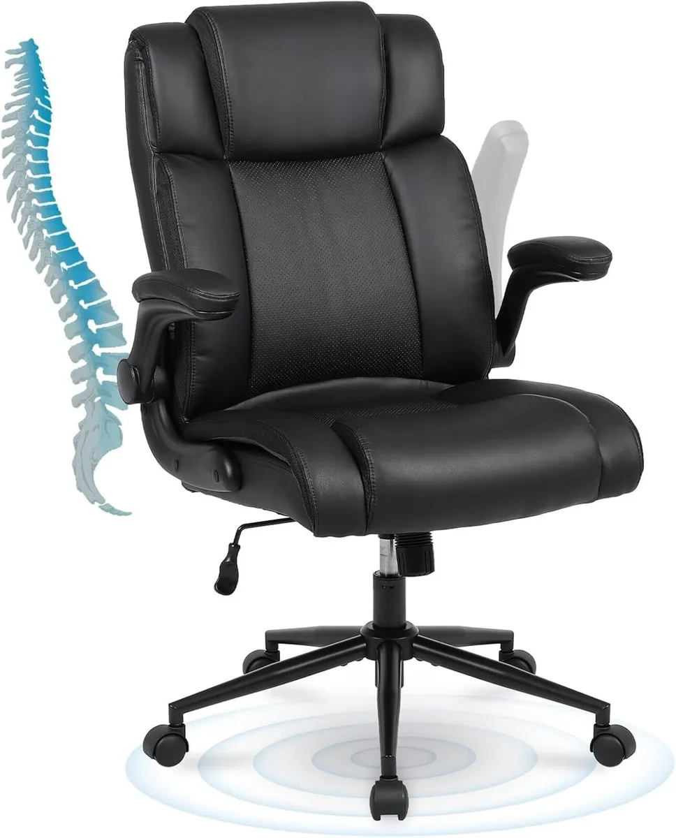 Executive Office Chair with Thicken Flip-up - Image 1