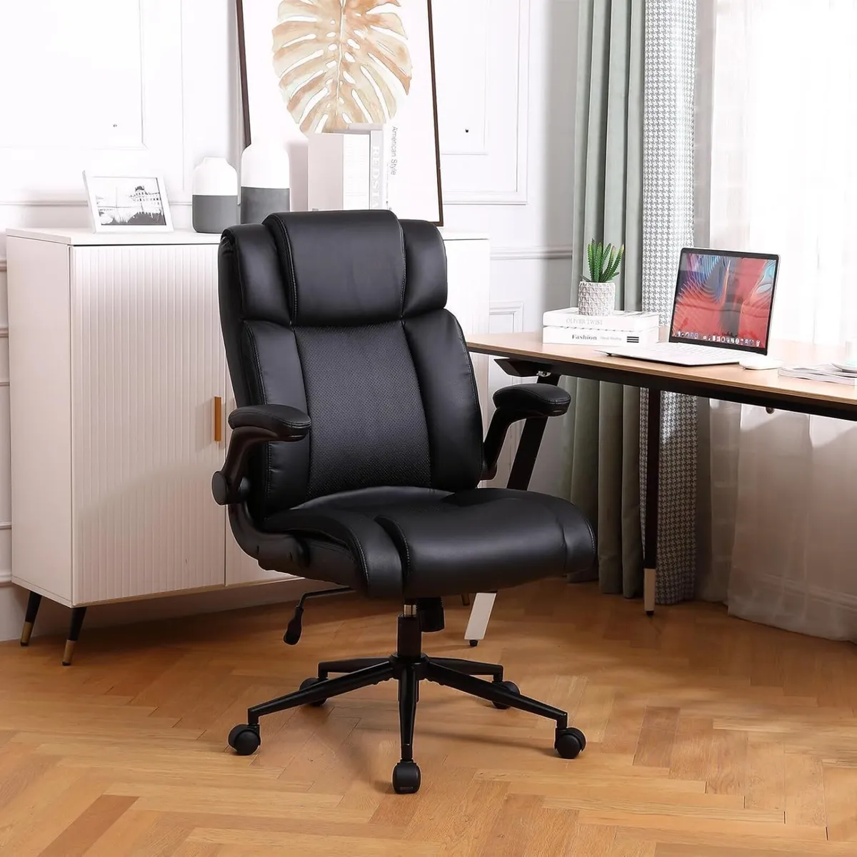 Executive Office Chair with Thicken Flip-up - Image 2